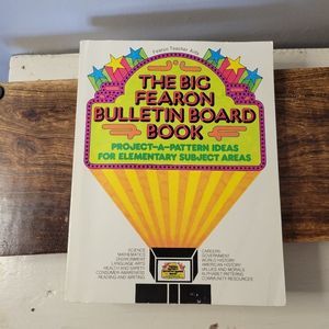 The Big Fearon Bulletin Board 1978 Elementary Book Vintage Teaching Aid